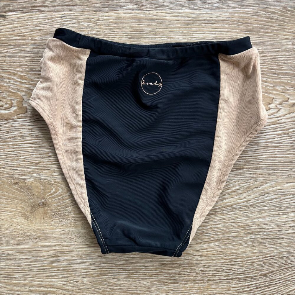 EUC The Bendy Brand Stained Glass Pole Shorts - Black, Size S - Picture 5 of 8